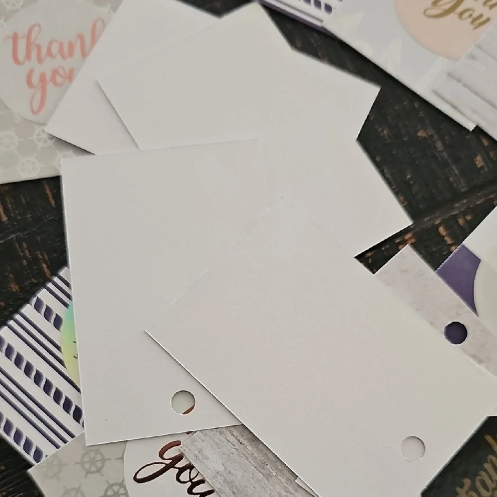 40 Assorted Thank You Cardstock Tags Nautical Themed Gift Tags